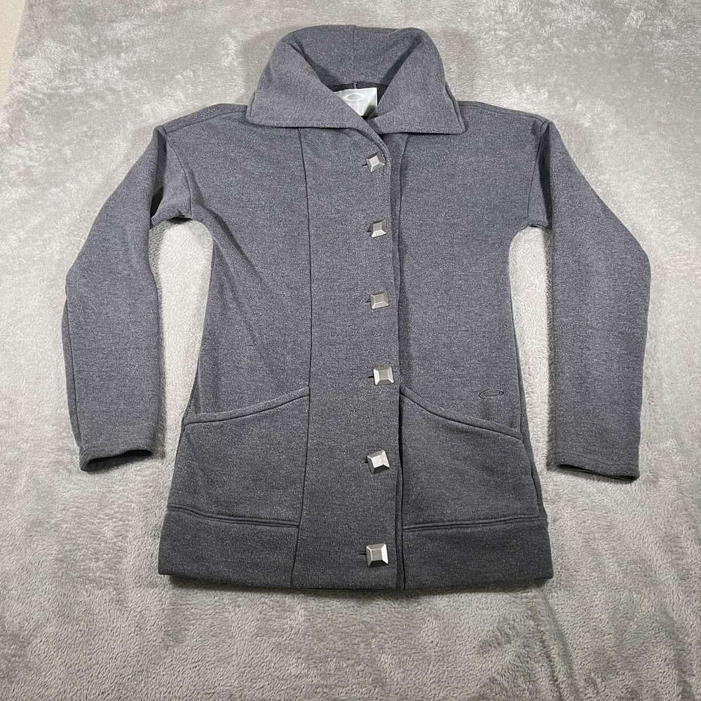Oakley Gretchen Bleiler Jacket Womens Medium Gray Funnel Collar Signature Series